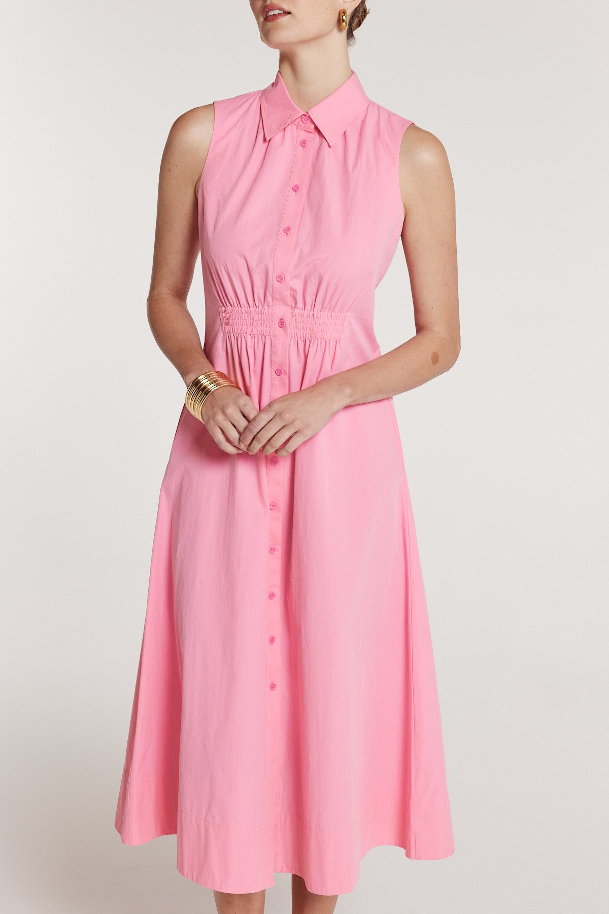 Summer Shirtmaker Dress - Pink-Perri Cutten