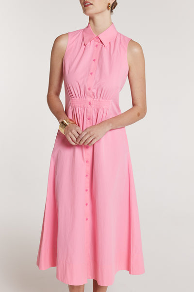 Summer Shirtmaker Dress - Pink-Perri Cutten