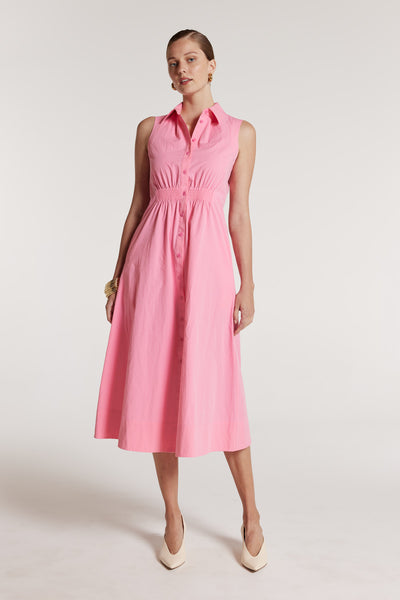 Summer Shirtmaker Dress - Pink-Perri Cutten