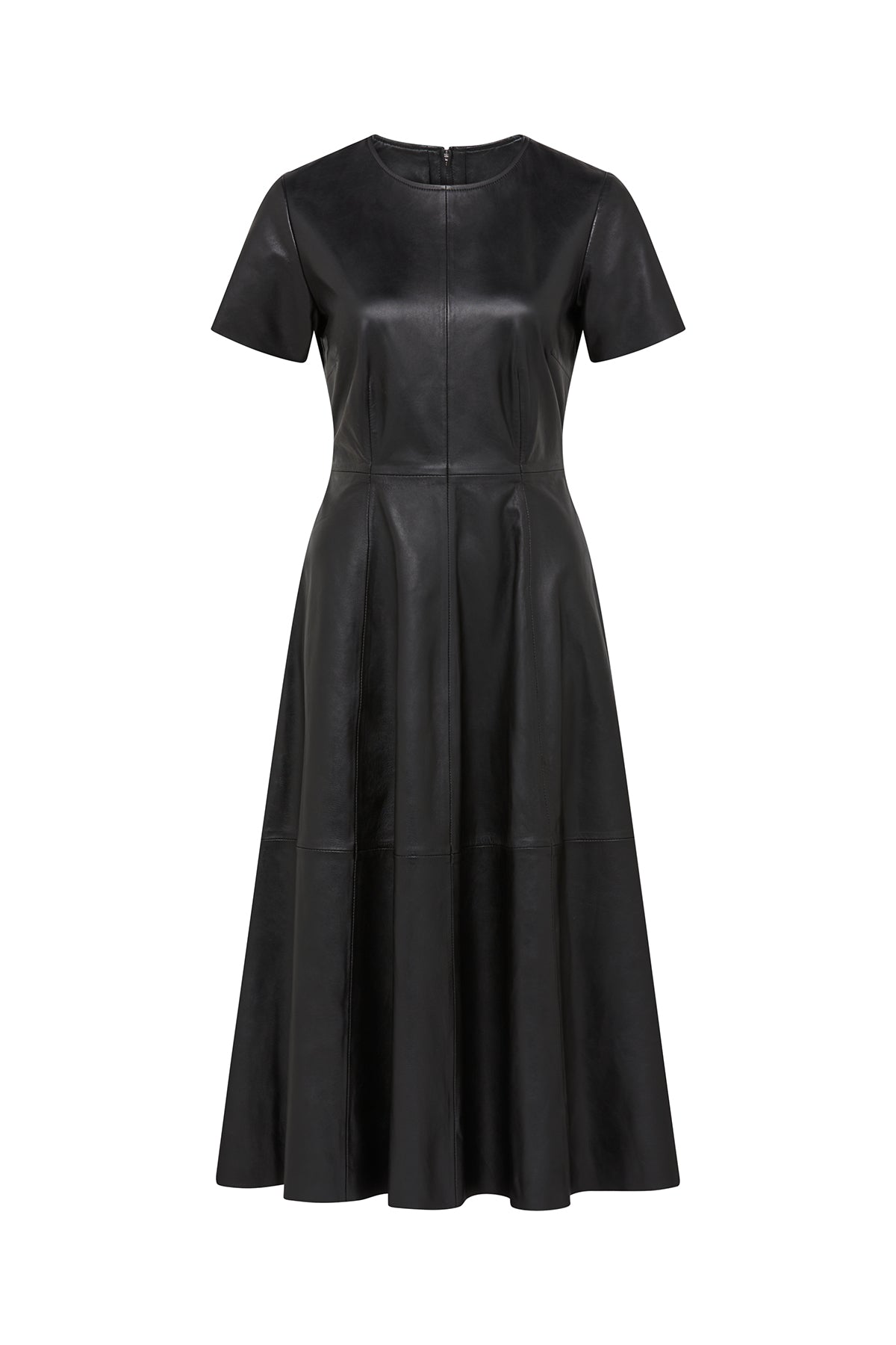 Leather Dress - Black-Perri Cutten