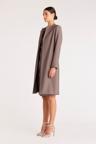 Allegra Ponte Coat - Pewter-Perri Cutten