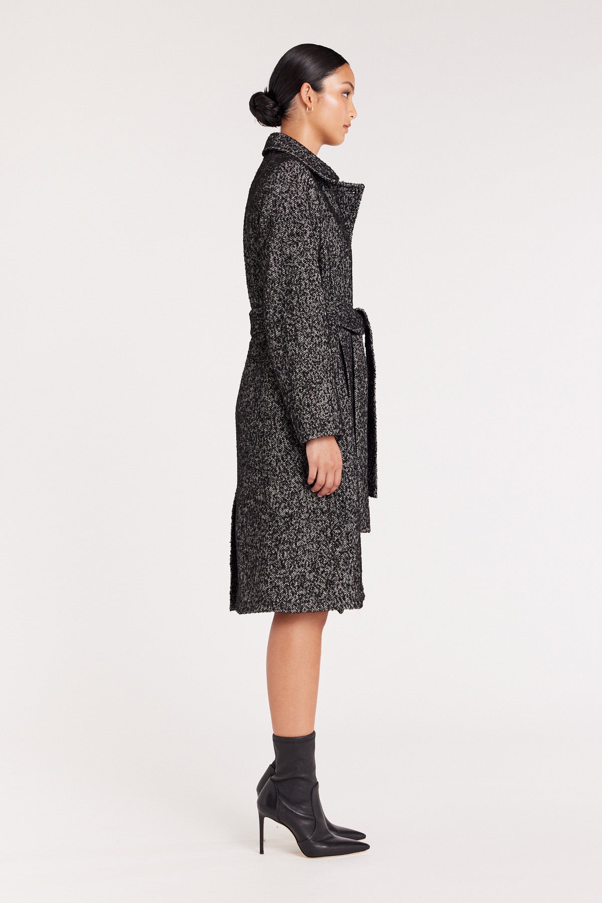 Greta Coat - Black/Ivory-Perri Cutten