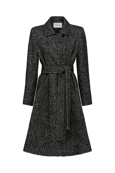 Greta Coat - Black/Ivory-Perri Cutten