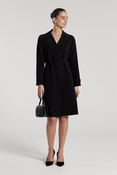 City Trench Coat - Black-Perri Cutten
