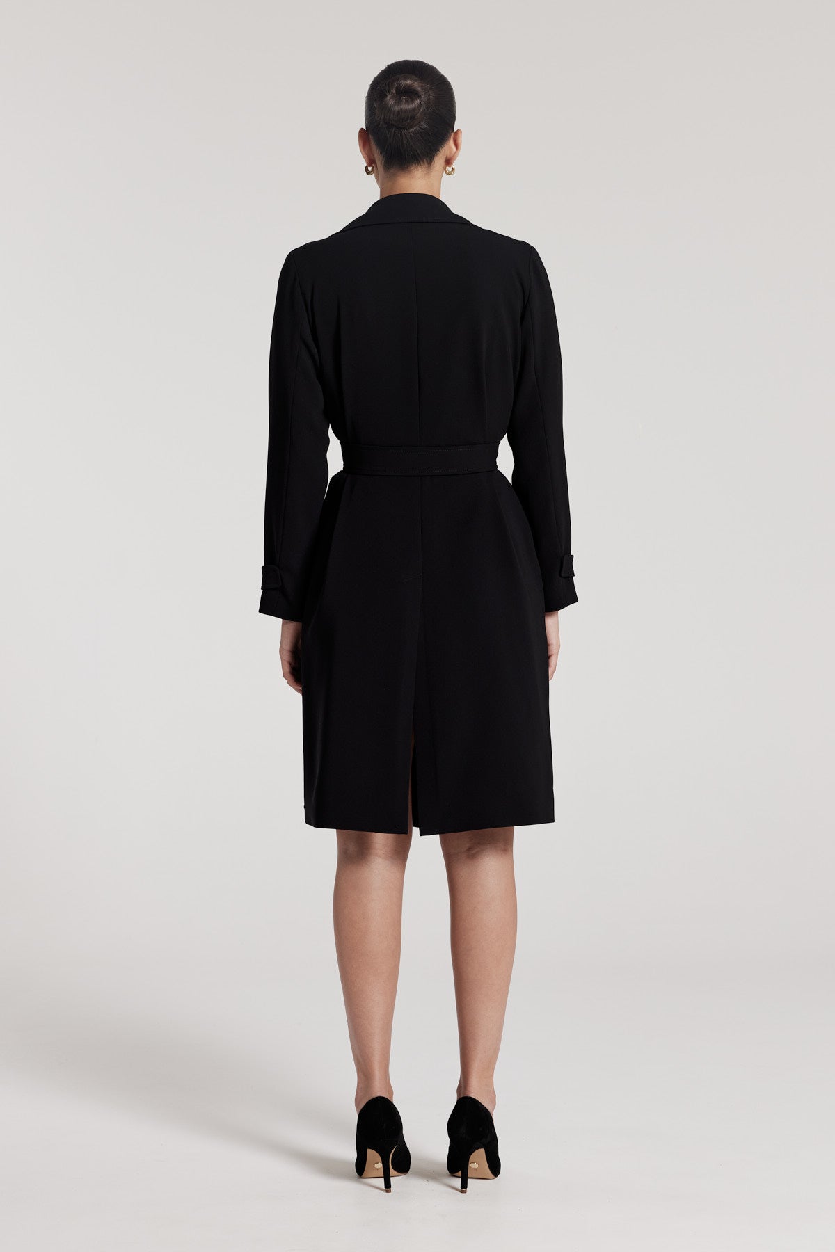 City Trench Coat - Black-Perri Cutten