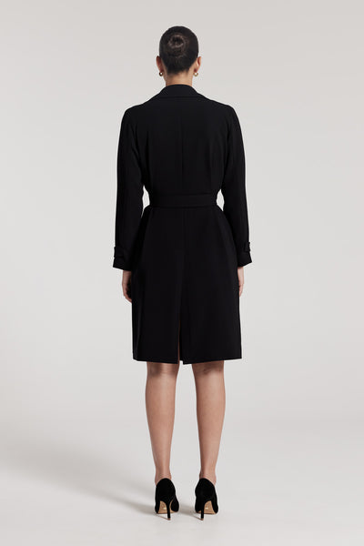 City Trench Coat - Black-Perri Cutten