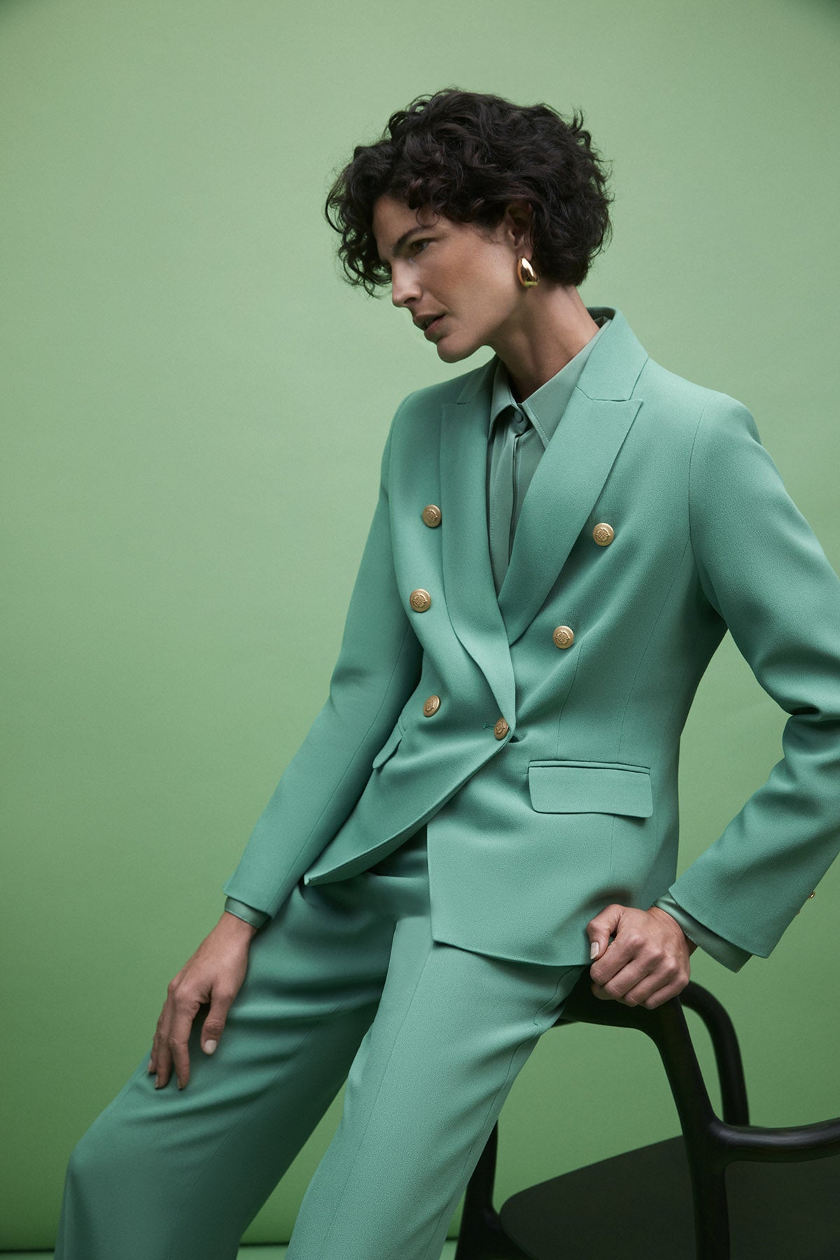 Britt Jacket - Basil Green-Perri Cutten