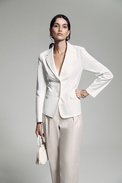 Summertime Jacket - White-Perri Cutten