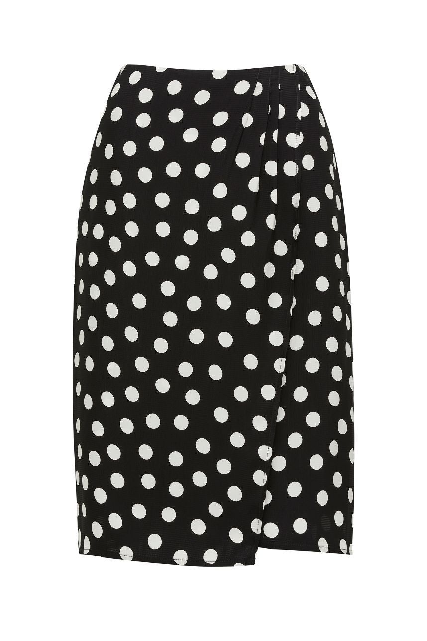 Madeline Skirt - Black/Spot – Perri Cutten