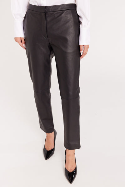 Marlo Leather Pants - Black-Perri Cutten