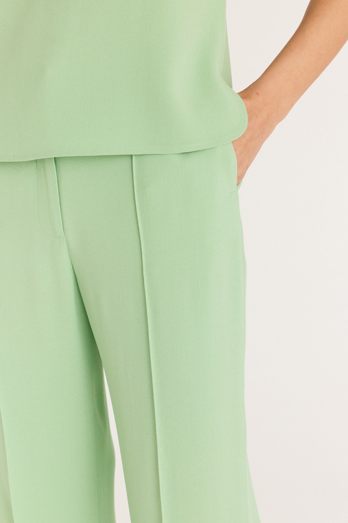 Barcley Pant - Pistachio Green-Perri Cutten