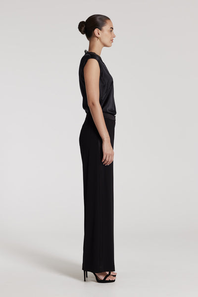 Tuxedo Pant - Black-Perri Cutten