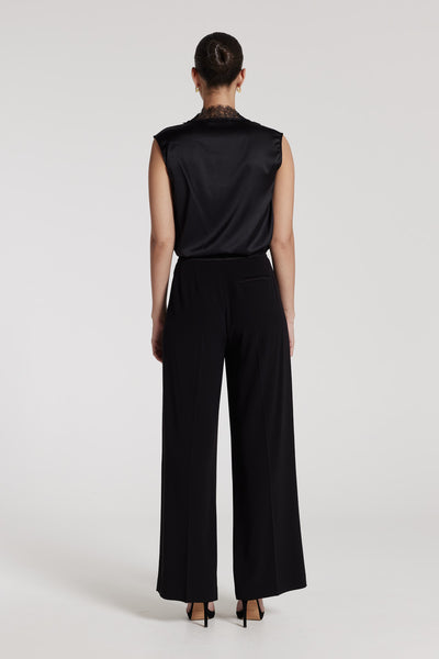 Tuxedo Pant - Black-Perri Cutten