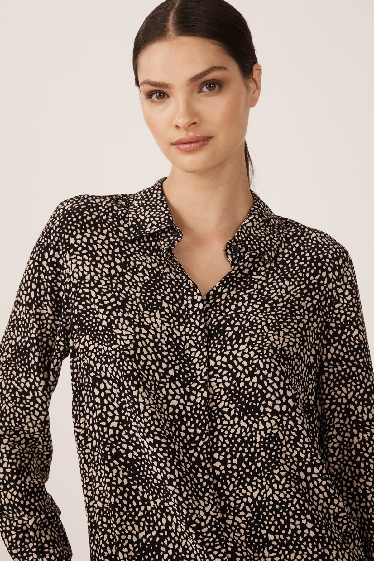 Taylor Shirt - Latte/Fleck
