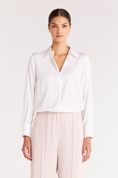 Jessica Silk Shirt - Natural-Perri Cutten