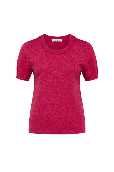Lucia Knit Top - Fuchsia Lurex