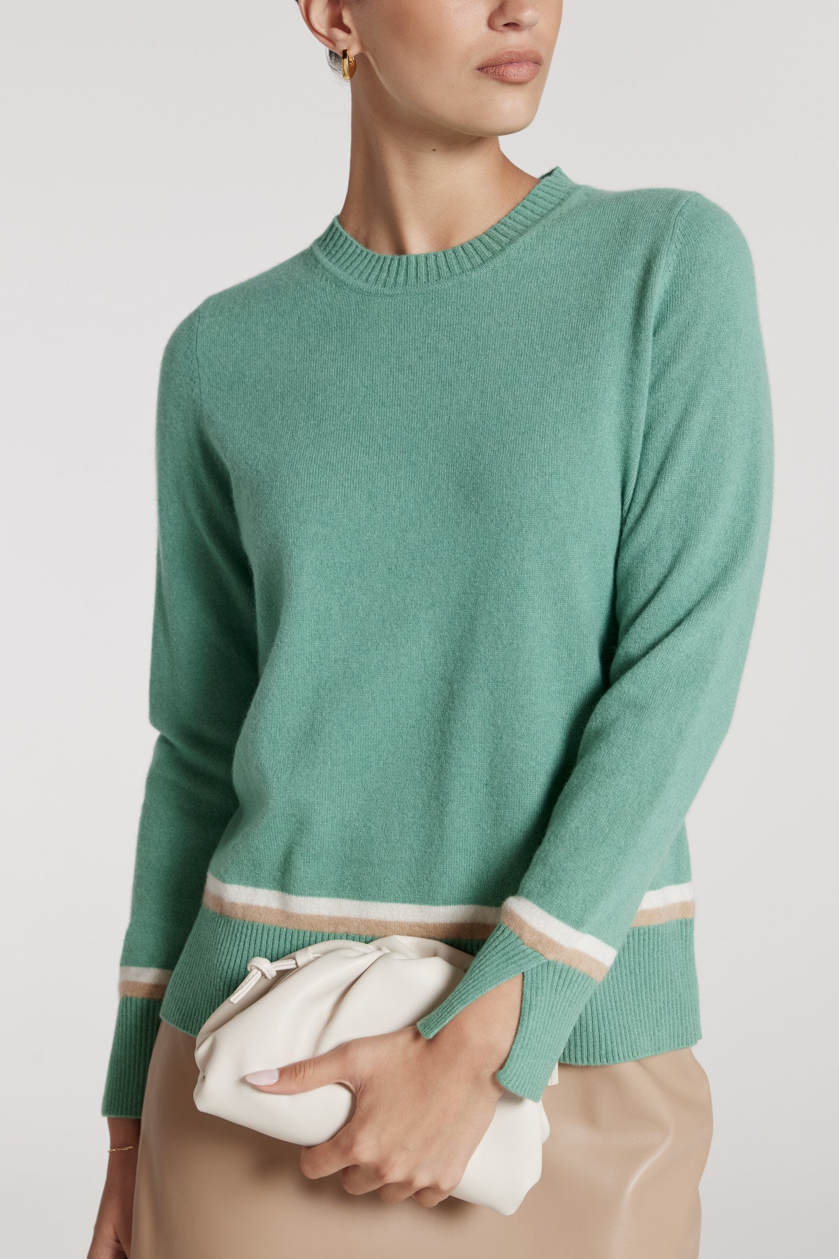Sloane Cashmere Jumper - Sage-Perri Cutten