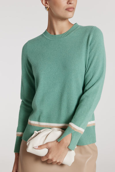 Sloane Cashmere Jumper - Sage-Perri Cutten