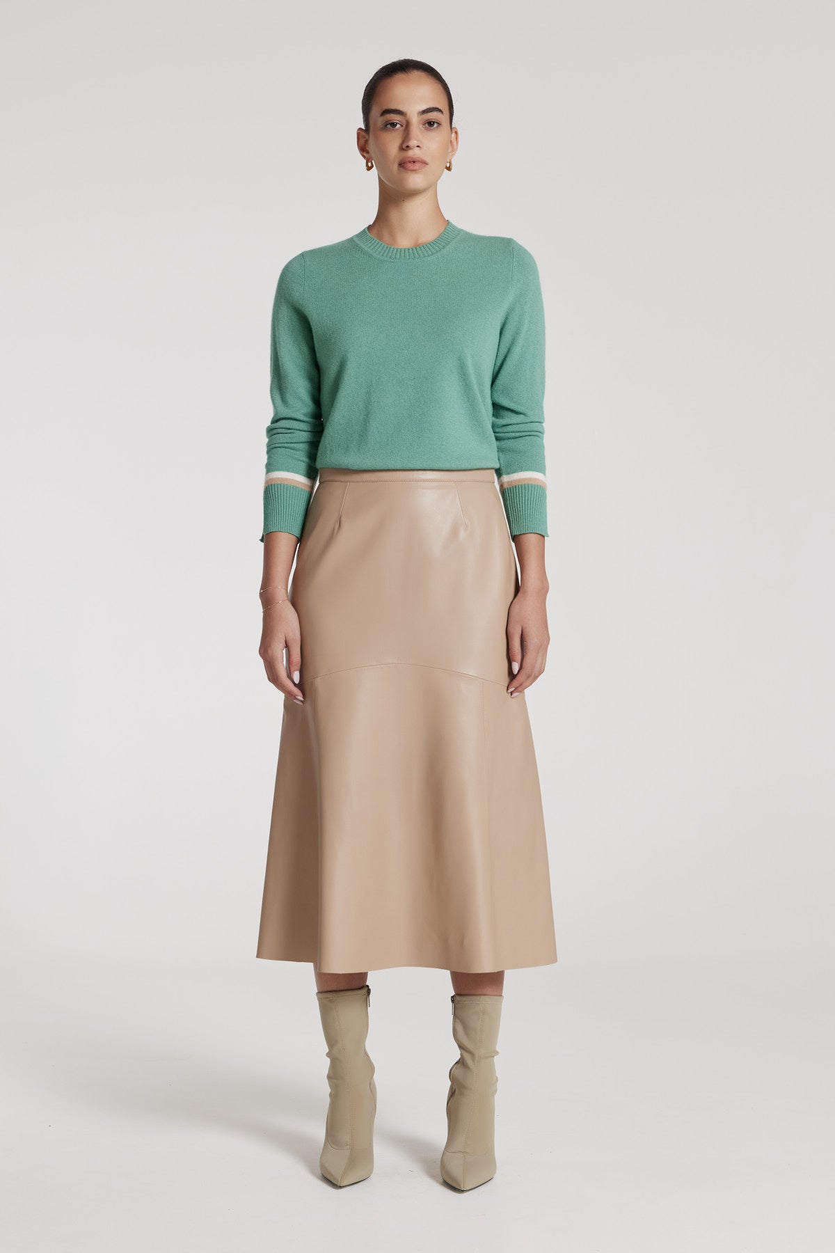 Sloane Cashmere Jumper - Sage-Perri Cutten