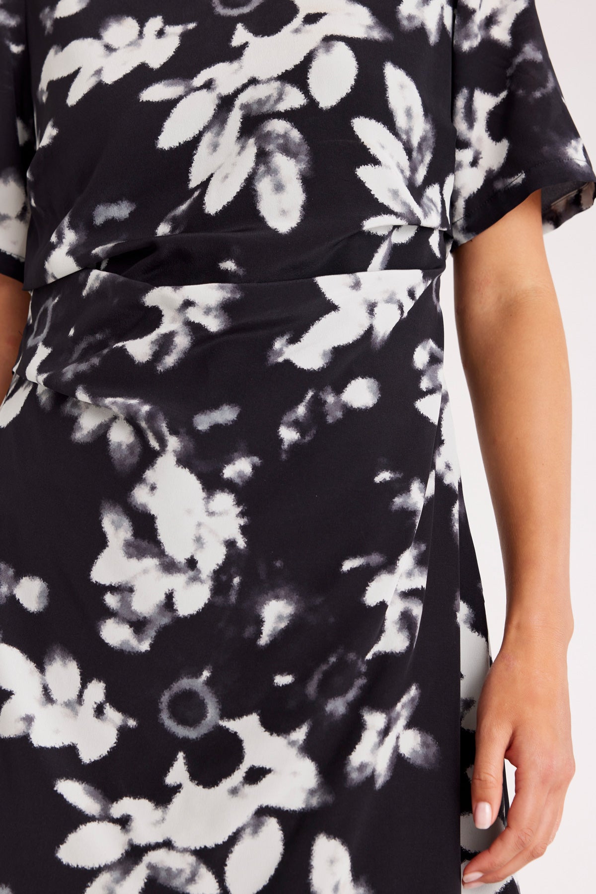 Sylvie Dress - Black/Print-Perri Cutten