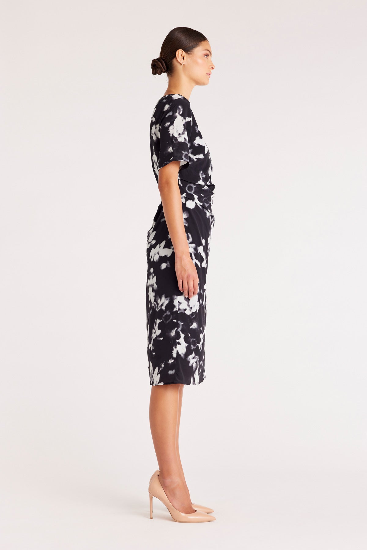 Sylvie Dress - Black/Print-Perri Cutten