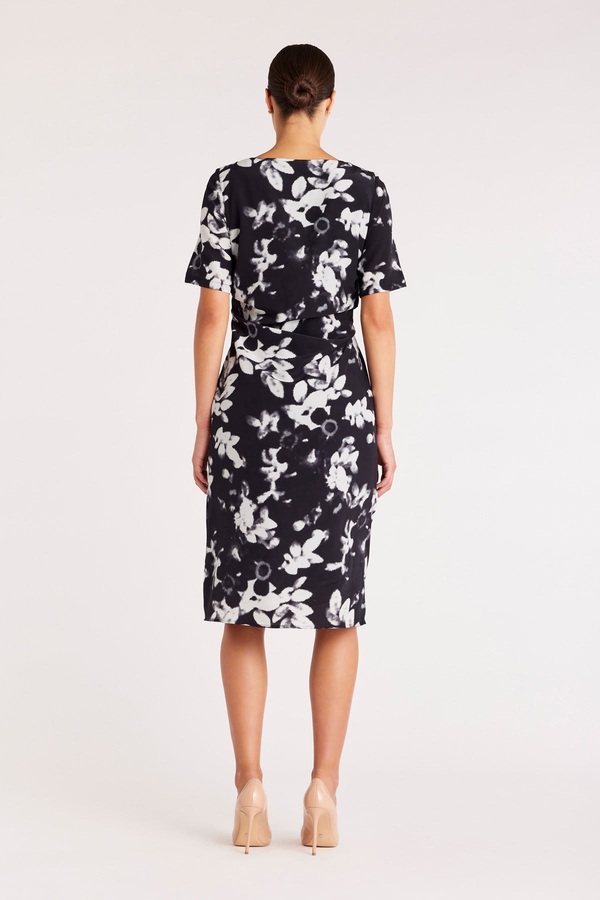 Sylvie Dress - Black/Print-Perri Cutten