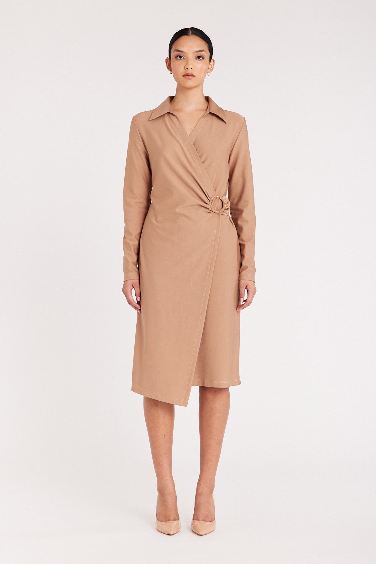 Dana Ponte Dress - Wheat-Perri Cutten