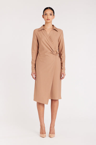 Dana Ponte Dress - Wheat-Perri Cutten