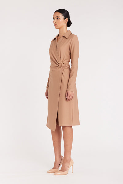 Dana Ponte Dress - Wheat-Perri Cutten