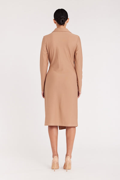 Dana Ponte Dress - Wheat-Perri Cutten