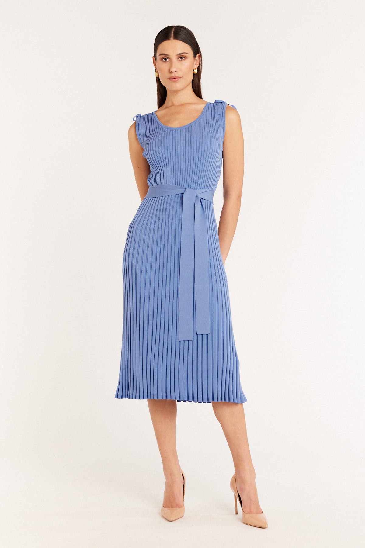 Tessa Knit Dress - Bluebell-Perri Cutten