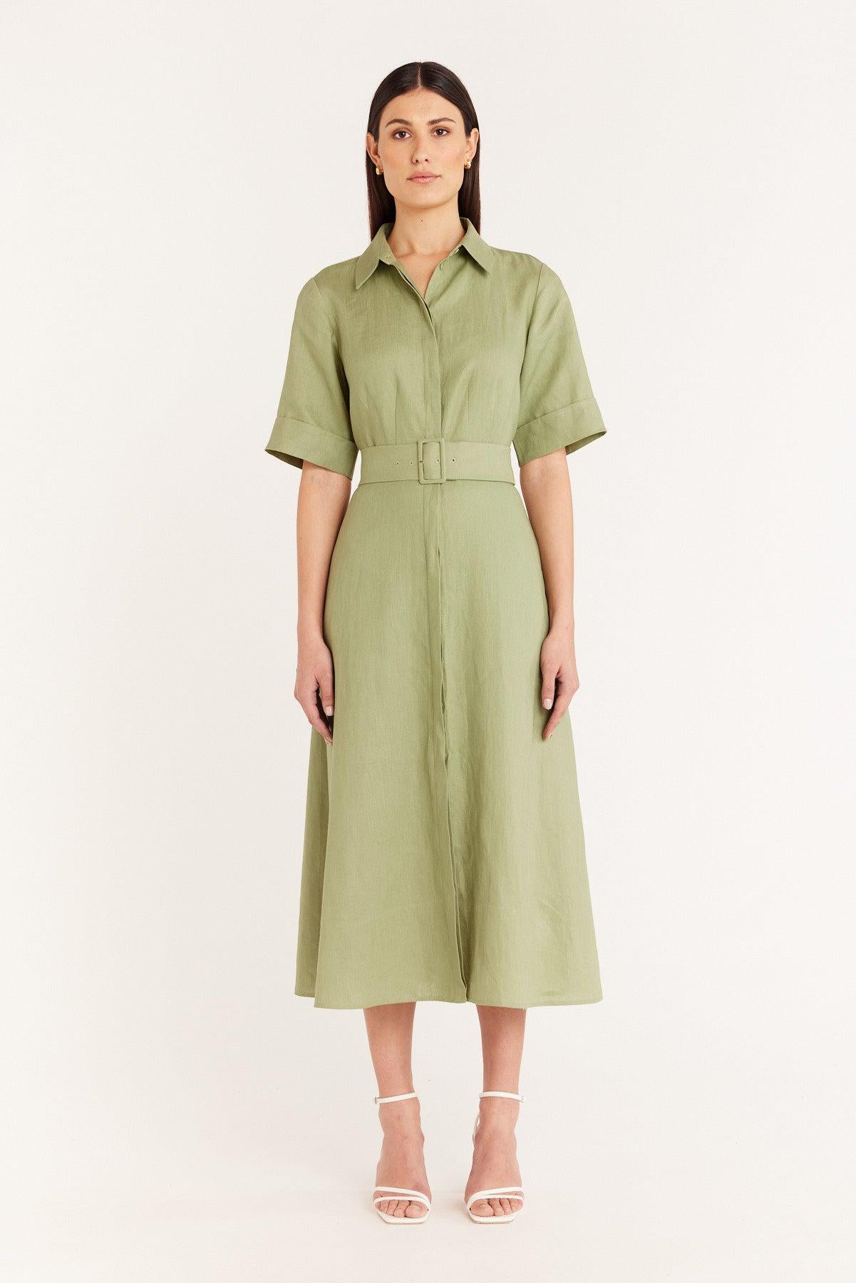 Lucinda Shirtmaker - Sage Green-Perri Cutten