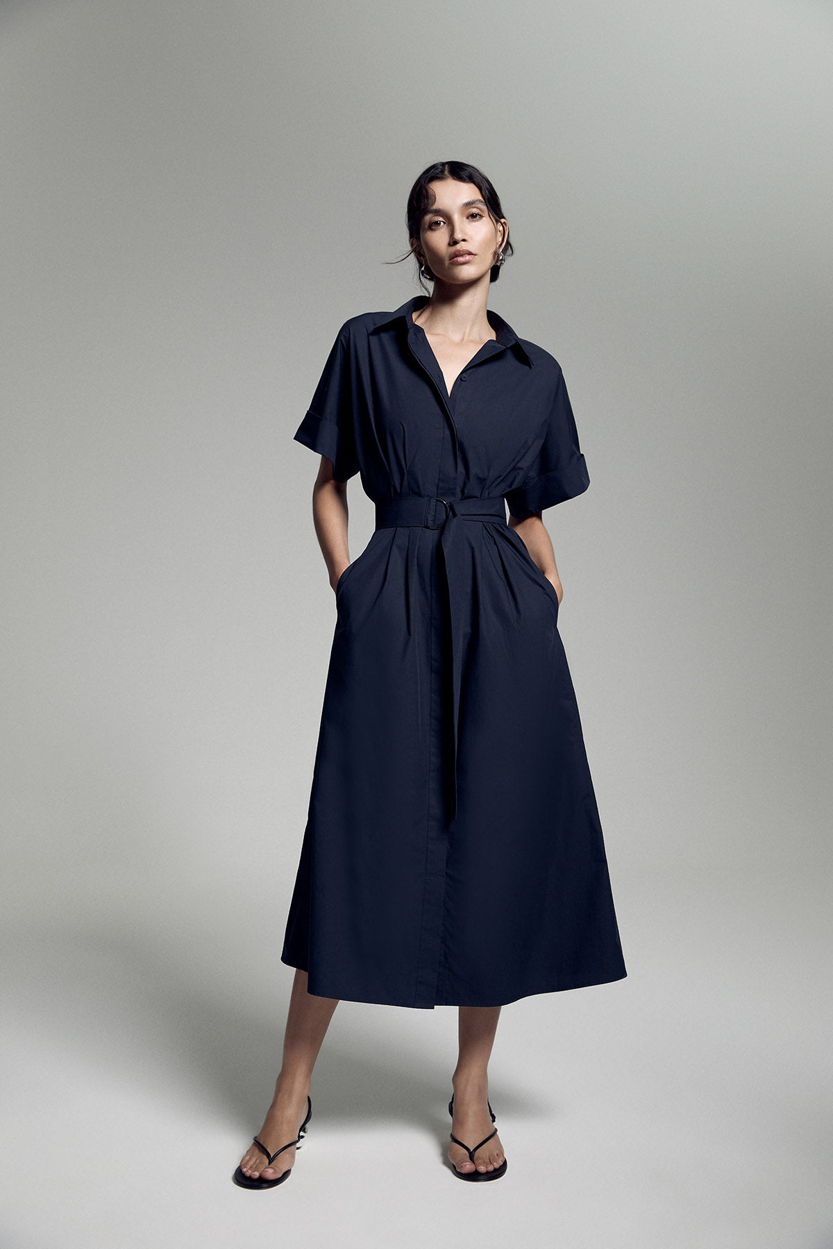 Clara Shirtmaker - Navy-Perri Cutten