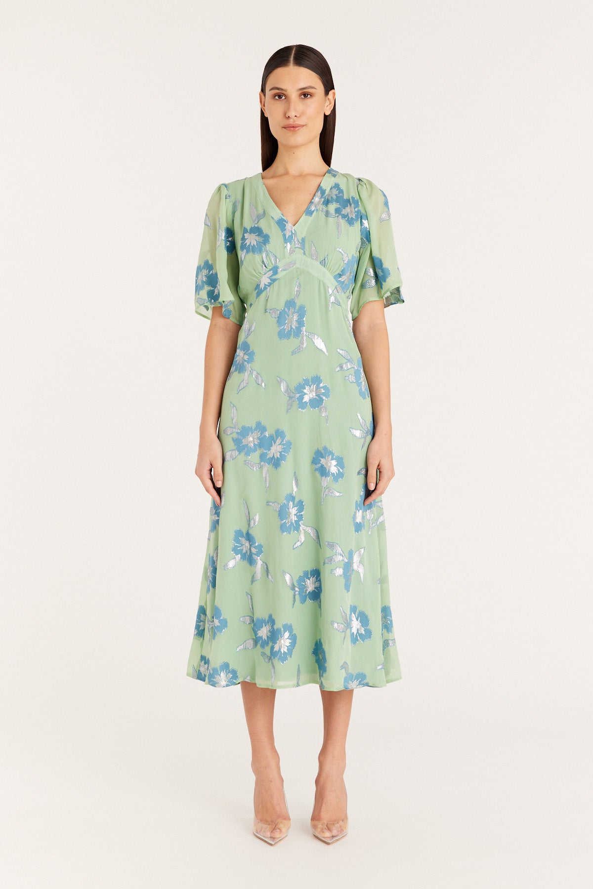 Halpern Dress - Pistachio-Perri Cutten