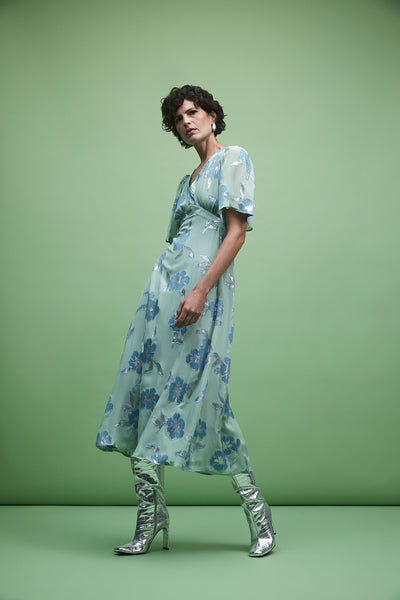 Halpern Dress - Pistachio-Perri Cutten