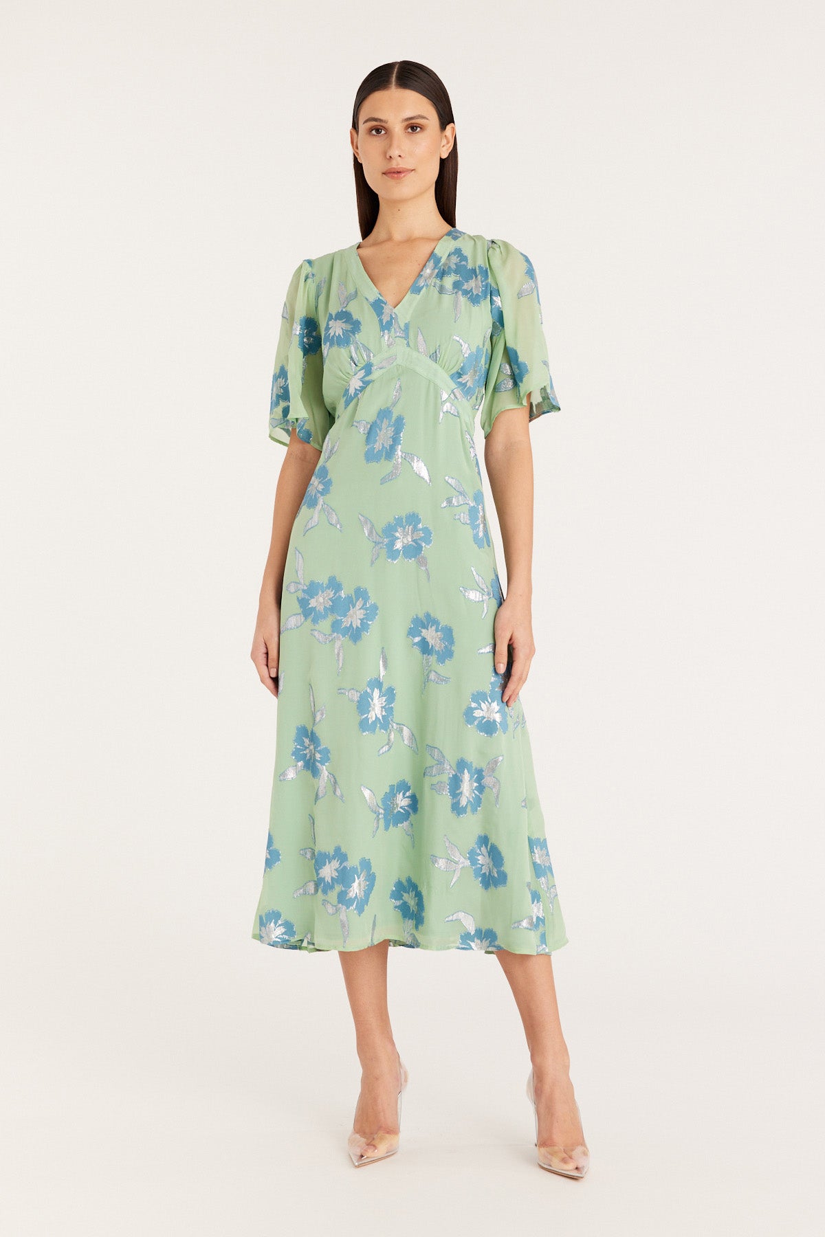 Halpern Dress - Pistachio-Perri Cutten