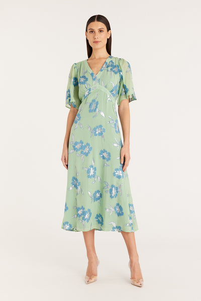 Halpern Dress - Pistachio-Perri Cutten