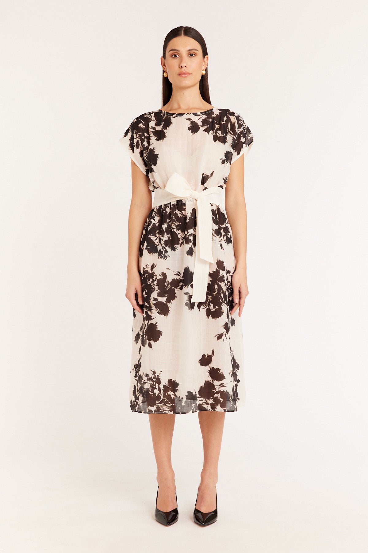 Isobel Dress - Ivory/Black-Perri Cutten