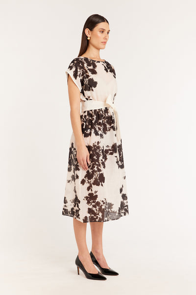 Isobel Dress - Ivory/Black-Perri Cutten