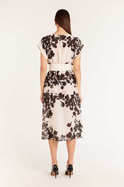 Isobel Dress - Ivory/Black-Perri Cutten