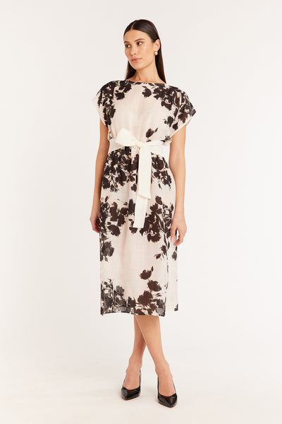 Isobel Dress - Ivory/Black-Perri Cutten