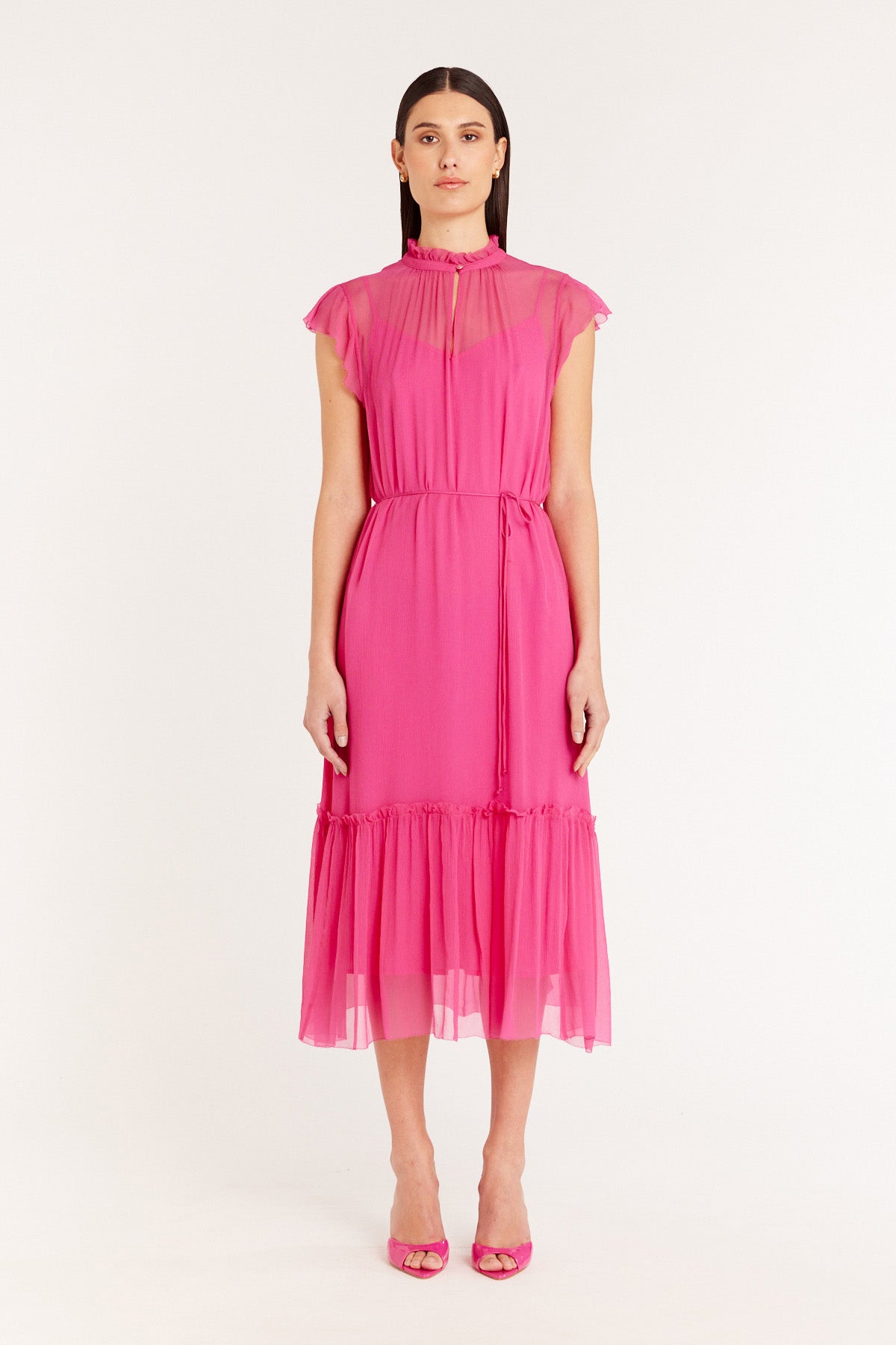 Lisbon Dress - Pink-Perri Cutten