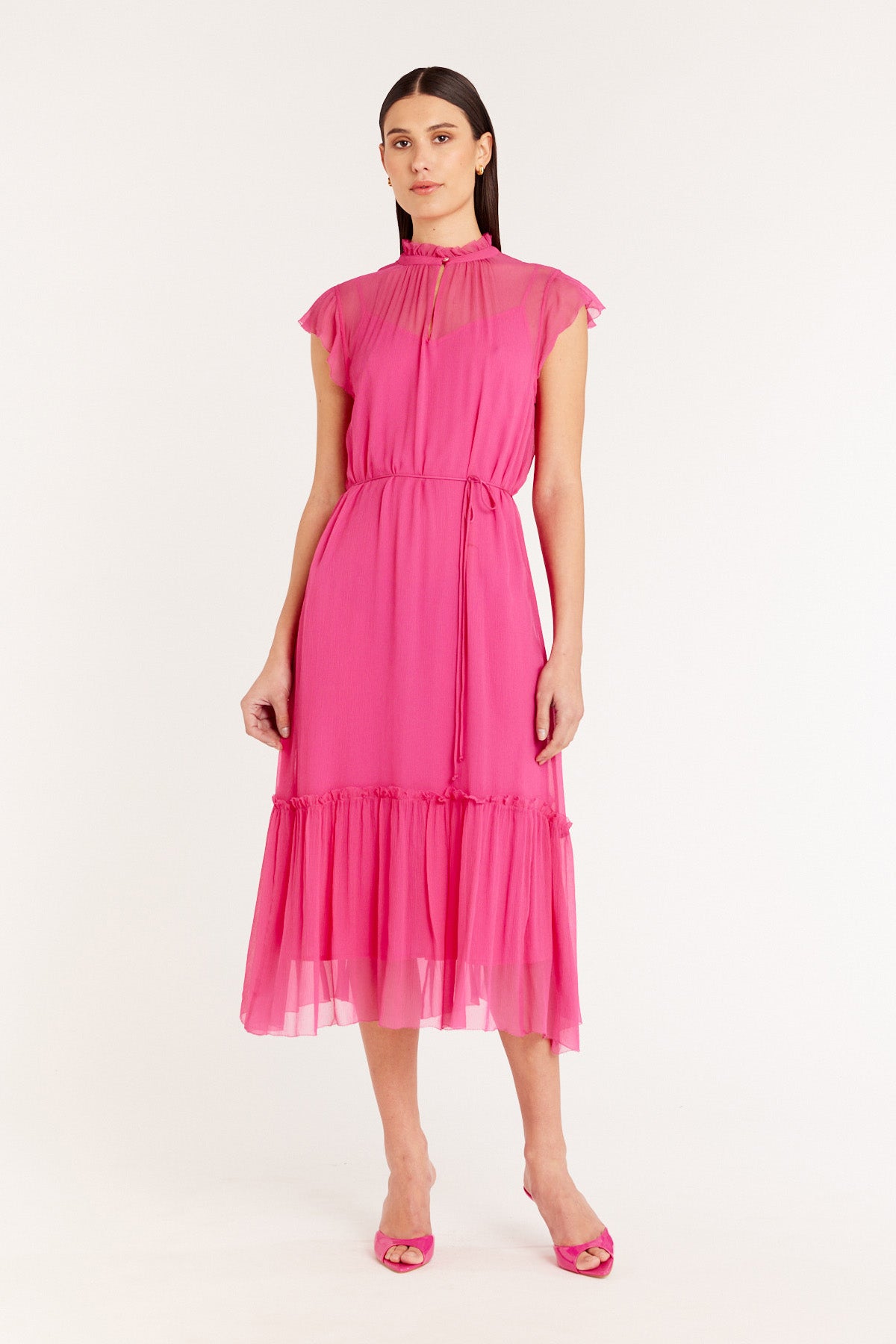 Lisbon Dress - Pink-Perri Cutten