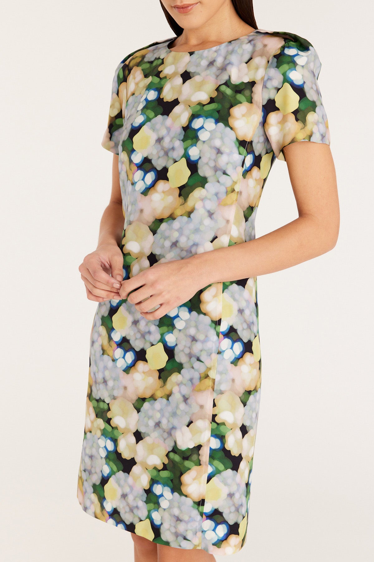 Matisse Silk Dress - Green Bloom-Perri Cutten