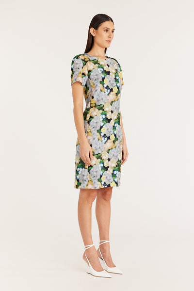 Matisse Silk Dress - Green Bloom-Perri Cutten