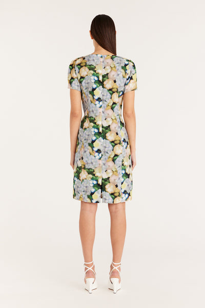 Matisse Silk Dress - Green Bloom-Perri Cutten