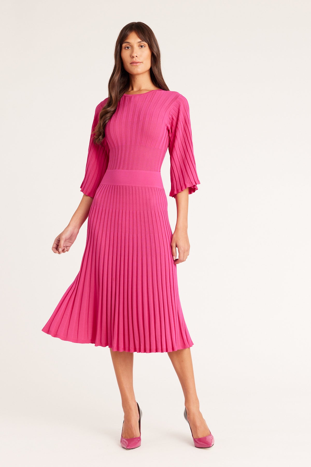 Priscilla Knit Dress - Rose Pink