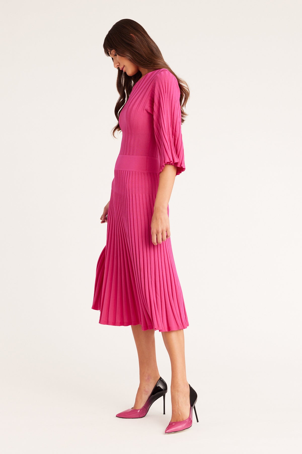 Priscilla Knit Dress - Rose Pink