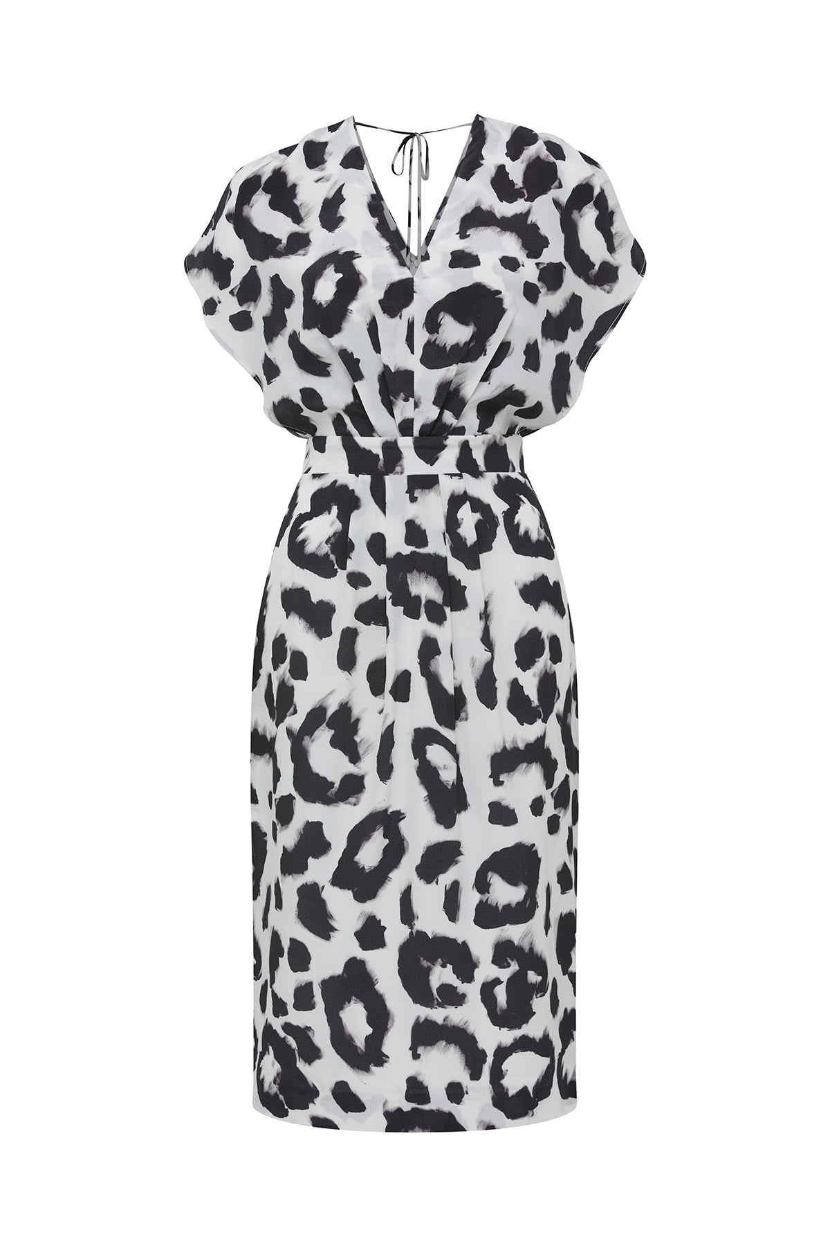 Charlotte Silk Dress - Abstract/Print-Perri Cutten