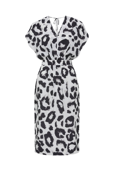 Charlotte Silk Dress - Abstract/Print-Perri Cutten